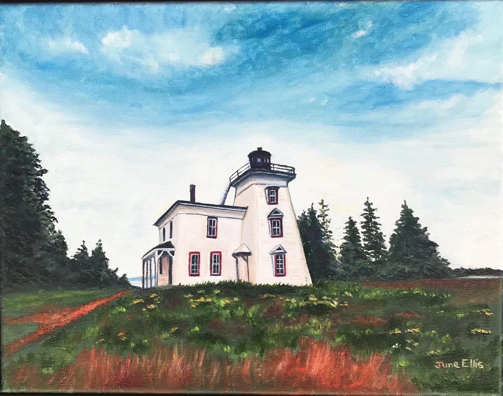 Blockhouse Lighthouse by PEI artist June Ellis